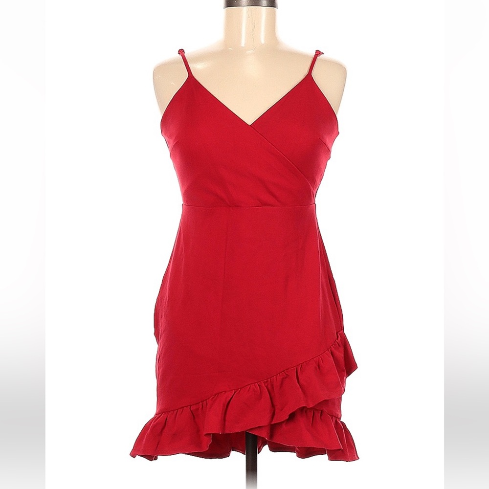 Lovely Red Lulu’s mini dress - red.  Size medium but fits small.